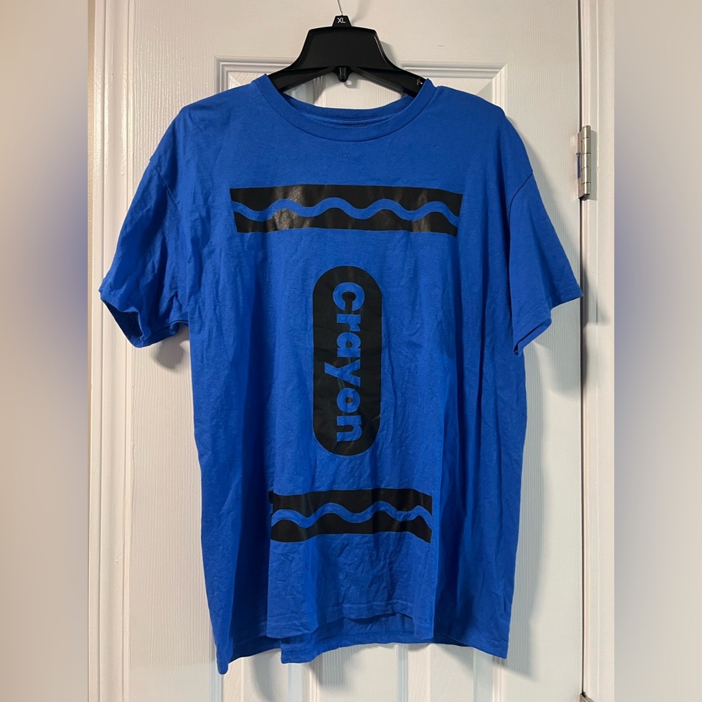 Playful Crayon Blue T-Shirt